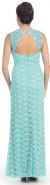 Floral Lace Cutout Back Long Formal Prom Dress back in Mint